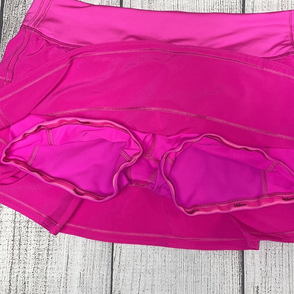 NWT Lululemon Pace Rival Tennis Skirt POW Pink Regular 6 - Picture 10 of 15